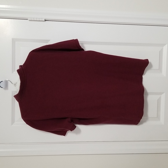 Burberry Brit men's burgundy polo, size XL - Picture 5 of 7